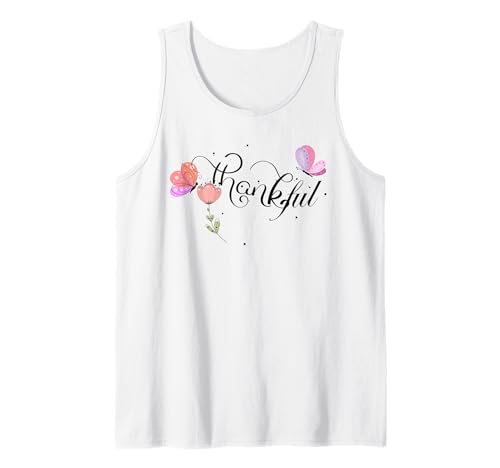 Frauen Thankful Graphic Christian Casual Thankful Tank Top Frauen Thankful Graphic Christian Casual Thankful Tank Top von Absolute Awesome Vibes sacred journey