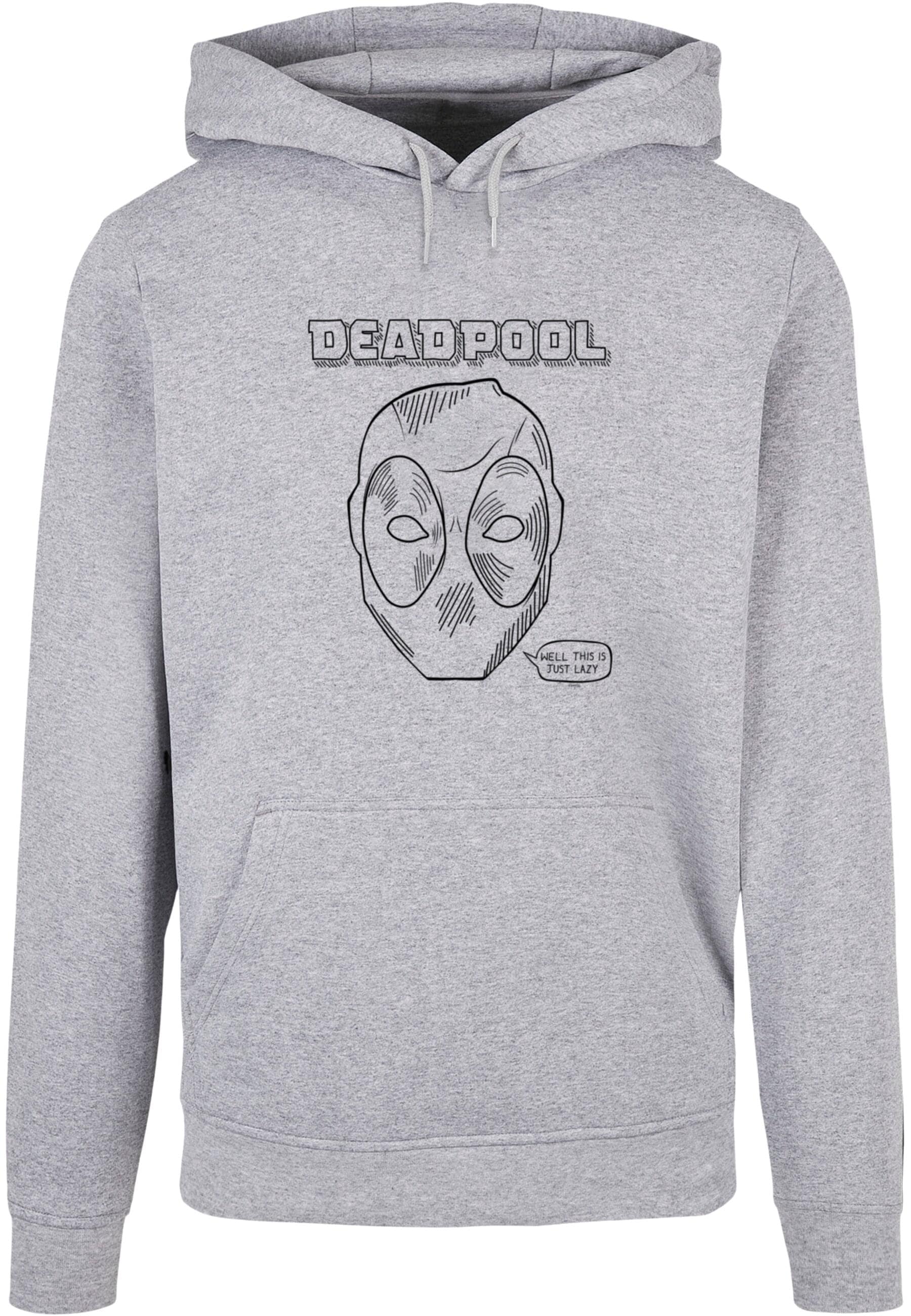 ABSOLUTE CULT Kapuzensweatshirt "ABSOLUTE CULT Herren Deadpool - This Is Just Lazy Basic Hoody", (1 tlg.) von Absolute Cult