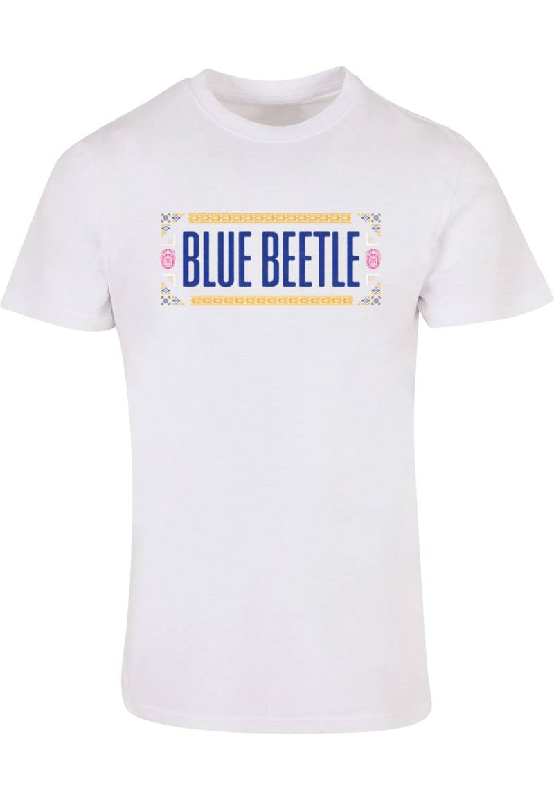 ABSOLUTE CULT T-Shirt "ABSOLUTE CULT Herren Blue Beetle - Logo Pattern Basic T-Shirt", (1 tlg.) von Absolute Cult