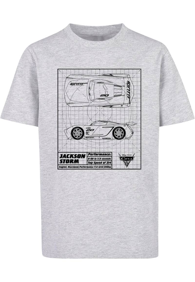 ABSOLUTE CULT T-Shirt "ABSOLUTE CULT Herren Kids Cars - Jackson Storm Blueprint T-Shirt" 1 Stk. tlg. von Absolute Cult