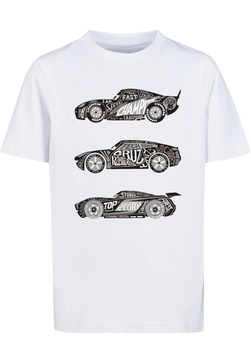 ABSOLUTE CULT T-Shirt "ABSOLUTE CULT Herren Kids Cars - Text Racers T-Shirt" 1 Stk. tlg. von Absolute Cult