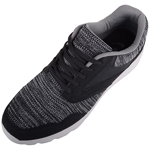 Absolute Footwear Herren-Sneaker zum Hineinschlüpfen, atmungsaktiv, Netzstoff, für Workout, Sport, Sneaker, Schwarz , 42 2/3 EU von ABSOLUTE FOOTWEAR