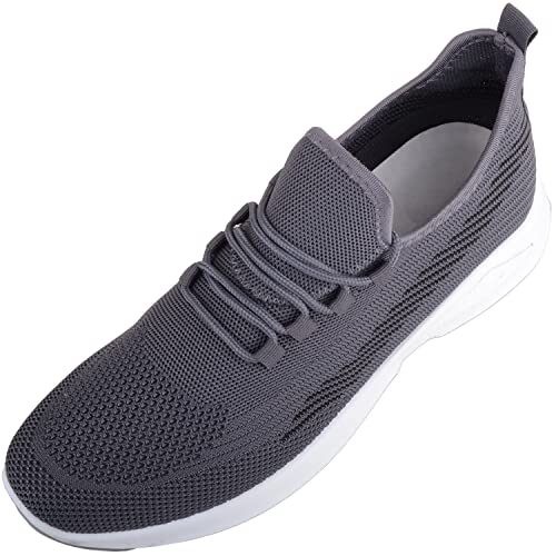 Absolute Footwear Herren-Sportschuhe, leicht anzuziehen, atmungsaktives Netzgewebe, zweifarbig, zum Schnüren, Sneaker, anthrazit, 42 2/3 EU von ABSOLUTE FOOTWEAR