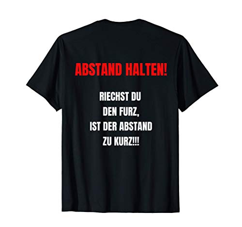 Herren Abstand Halten Riechst Du Den Furz Ist Der Abstand Zu Kurz T-Shirt Herren Abstand Halten Riechst Du Den Furz Ist Der Abstand Zu Kurz T-Shirt von Abstand Halten Lustige Sprüche Shop.