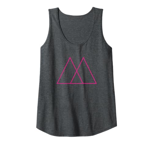 Damen Geometric 2 Overlapping Triangles Abstract Art Distressed Tank Top Damen Geometric 2 Overlapping Triangles Abstract Art Distressed Tank Top von Abstract Geometric Shapes Art Design Collection