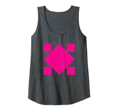 Damen Geometric Square Shape Rotated 45 Degrees Geometry Art Retro Tank Top Damen Geometric Square Shape Rotated 45 Degrees Geometry Art Retro Tank Top von Abstract Geometric Shapes Art Design Collection