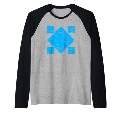 Herren Geometric Square Shape Rotated 45 Degrees Geometry Art Retro Raglan Herren Geometric Square Shape Rotated 45 Degrees Geometry Art Retro Raglan von Abstract Geometric Shapes Art Design Collection