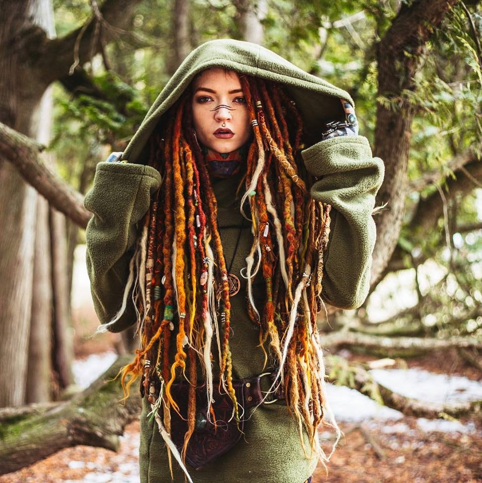 Pixie-Fleecejacke. Winter-Kapuzenjacke. Feenjacke. Polarfleece. Fantasiejacke. Spiel Der Throne. Mittelalterliche Jacke. Grüner Mantel von AbstractikaCrafts