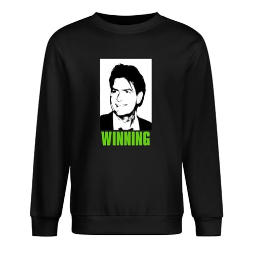 Charlie Sheen Winning Picture Image Mens Women Men's Long Sleeve Crewneck 100% Cotton Pullover Sweatshirts Black XL Charlie Sheen Winning Picture Image Mens Women Men's Long Sleeve Crewneck 100% Cotton Pullover Sweatshirts Black XL von Abuela