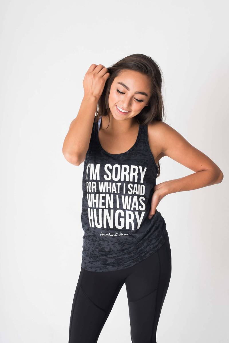 Hangry Tank/Foodie Von Reichlich Herzbekleidung von AbundantHeartApparel