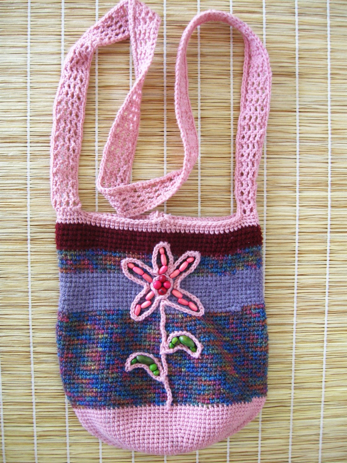 Blume Tasche Mit Perlen Blume Tasche Mit Perlen von Abundanza