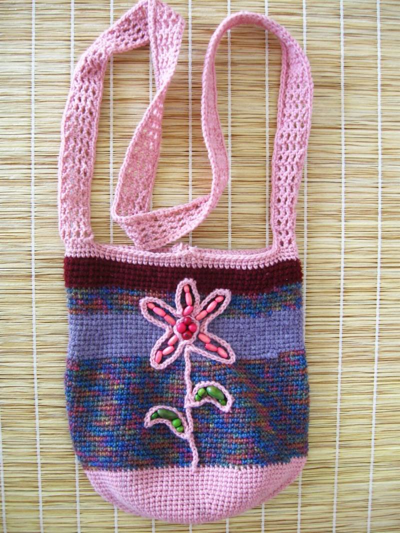 Blume Tasche Mit Perlen von Abundanza