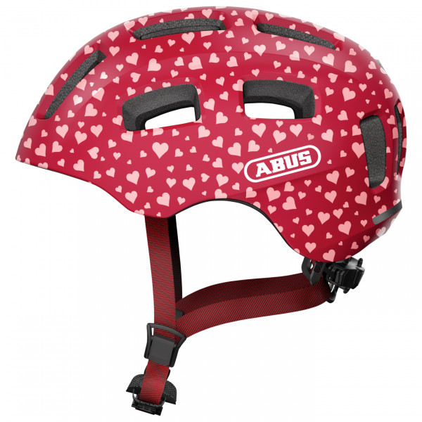 ABUS - Kid's Youn-I 2.0 - Radhelm Gr 48-54 cm - S cherry heart ABUS - Kid's Youn-I 2.0 - Radhelm Gr 48-54 cm - S cherry heart von Abus