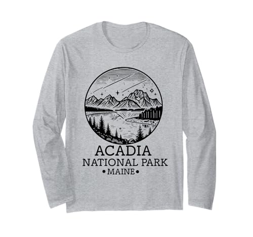 Acadia National Park Souvenir Maine Retro für Männer Frauen Kinder Langarmshirt Acadia National Park Souvenir Maine Retro für Männer Frauen Kinder Langarmshirt von Acadia National Park Souvenir