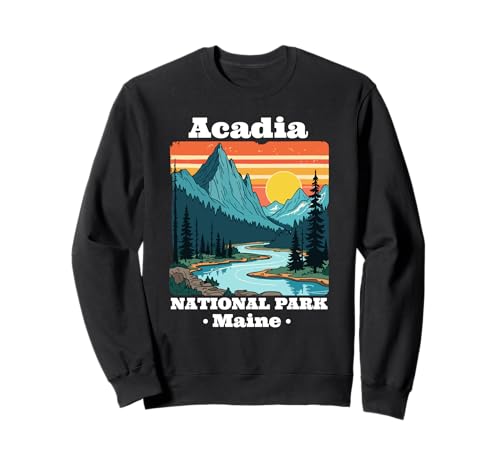 Acadia National Park Souvenir Maine Retro für Männer Frauen Kinder Sweatshirt Acadia National Park Souvenir Maine Retro für Männer Frauen Kinder Sweatshirt von Acadia National Park Souvenir