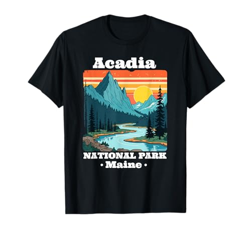 Acadia National Park Souvenir Maine Retro für Männer Frauen Kinder T-Shirt Acadia National Park Souvenir Maine Retro für Männer Frauen Kinder T-Shirt von Acadia National Park Souvenir