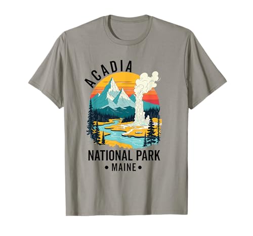 Acadia National Park Souvenir Maine Retro für Männer Frauen Kinder T-Shirt Acadia National Park Souvenir Maine Retro für Männer Frauen Kinder T-Shirt von Acadia National Park Souvenir