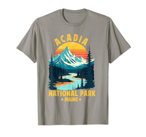 Acadia National Park Souvenir Maine Retro für Männer Frauen Kinder T-Shirt Acadia National Park Souvenir Maine Retro für Männer Frauen Kinder T-Shirt von Acadia National Park Souvenir