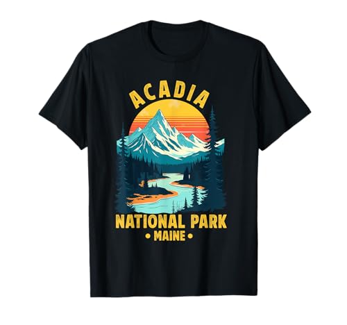Acadia National Park Souvenir Maine Retro für Männer Frauen Kinder T-Shirt Acadia National Park Souvenir Maine Retro für Männer Frauen Kinder T-Shirt von Acadia National Park Souvenir