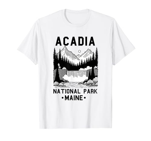 Acadia National Park Souvenir Maine Retro für Männer Frauen Kinder T-Shirt Acadia National Park Souvenir Maine Retro für Männer Frauen Kinder T-Shirt von Acadia National Park Souvenir
