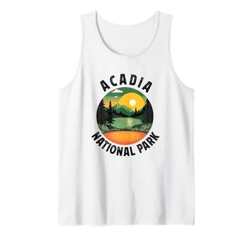 Acadia National Park Souvenir Maine Retro für Männer Frauen Kinder Tank Top Acadia National Park Souvenir Maine Retro für Männer Frauen Kinder Tank Top von Acadia National Park Souvenir