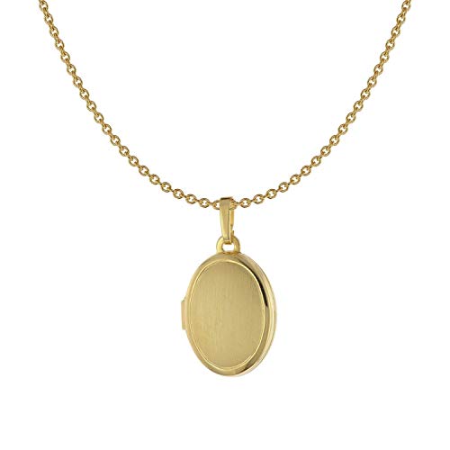 Acalee Damen-Halskette mit Medaillon Gold 333/8 Karat zauberhafter Halsschmuck für Frauen, elegante Geschenkidee für Damen, 30-3006-42 42 cm von ACALEE