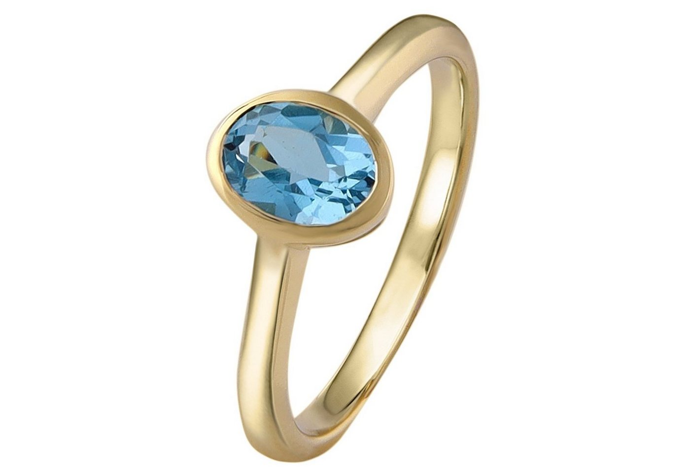 Acalee Goldring Topas Gold 333 / 8K Topas Swiss Blau von Acalee