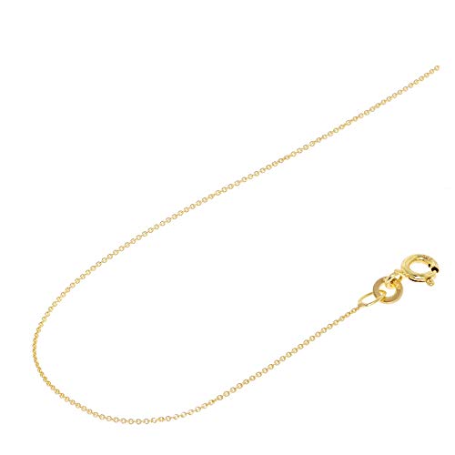 Acalee Halskette 333 Gold / 8 Karat Anker-Kette 0,8 mm eleganter Halsschmuck aus Echtgold für Damen, wunderschöne Geschenkidee, 10-1008-42 42 cm von ACALEE