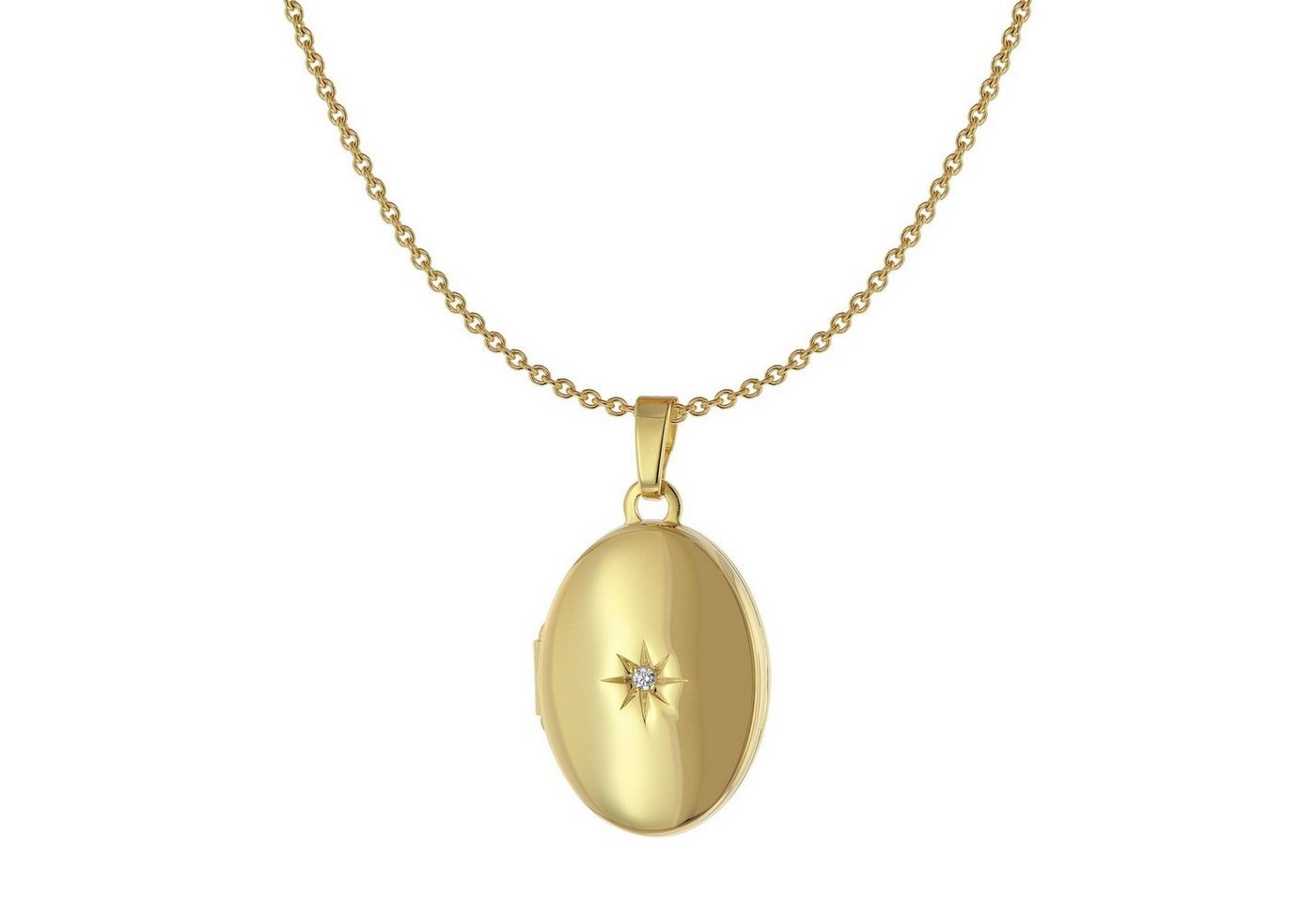 Acalee Kette mit Anhänger Medaillon und Gold 333 / 8 Karat von Acalee