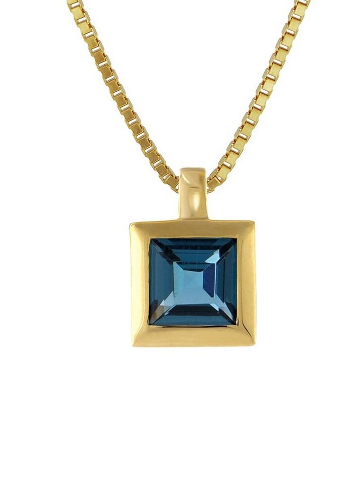 Acalee Kette mit Anhänger Topas London Blau Anhänger 333 / 8K Gold + von Acalee