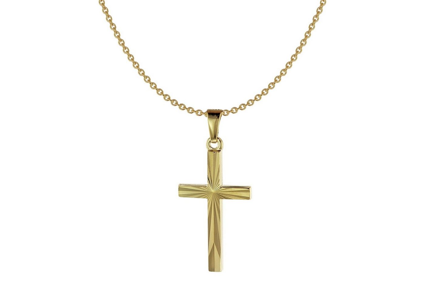 Acalee Kette mit Anhänger mit Kreuz-Anhänger aus Gold 333 / 8 Karat von Acalee