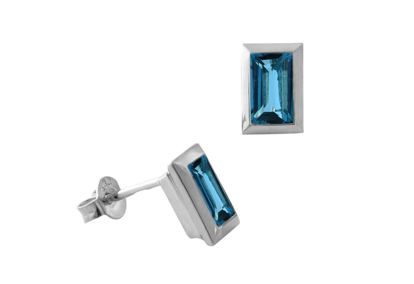Acalee Paar Ohrstecker Topas-e Weißgold 333 Stecker mit Topas London Blau Acalee Paar Ohrstecker Topas-e Weißgold 333 Stecker mit Topas London Blau von Acalee