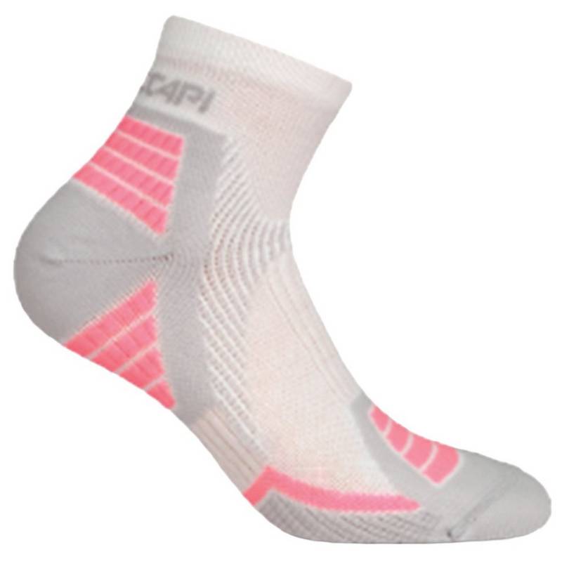 Accapi Laufsocken Quarter Trail Running weiss/grau/pink - 1 Paar von Accapi
