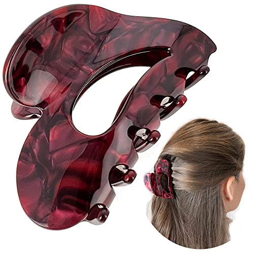 Große Haarklammer 11 cm Herz/Haarspangen Damen Groß Hochwertig/Haar Klemmen Spangen Grosse/Haarspange Groß/Haar Accessoire/Claw Clip Haarschmuck Damen/Haarklammern für Dickes Haar von Accent aigu