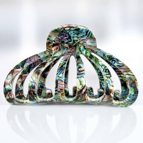 Große Perlmutt-Haarklammer – Elegantes Accessoire für dickes Haar – 9,3 cm Zelluloseacetat Claw Clip – Luxuriöser Haarschmuck für Damen Große Perlmutt-Haarklammer – Elegantes Accessoire für dickes Haar – 9,3 cm Zelluloseacetat Claw Clip – Luxuriöser Haarschmuck für Damen von Accent aigu