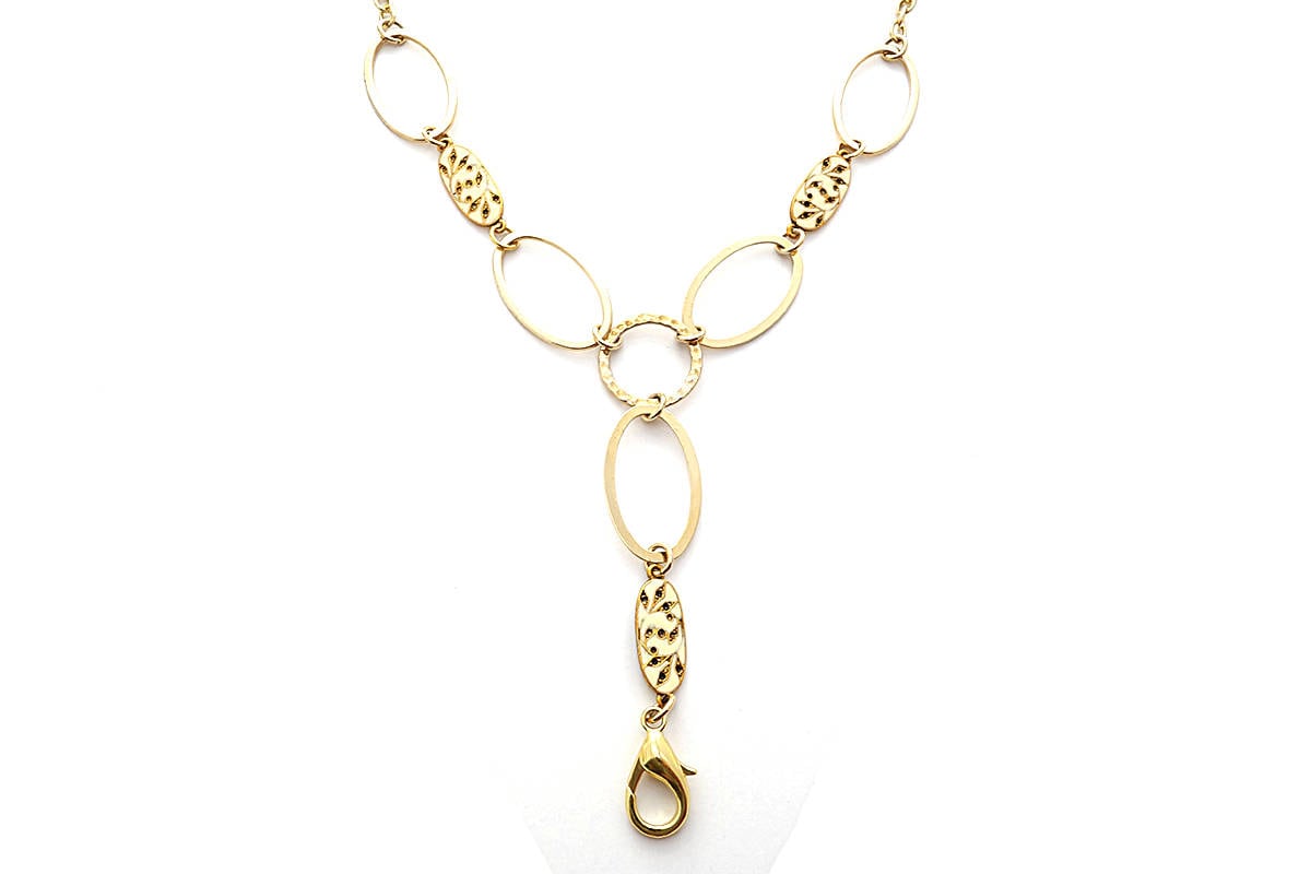 Gold Und Creme Oval Lanyard | Für Badges Ids Gold Und Creme Oval Lanyard | Für Badges Ids von AccentAllusions