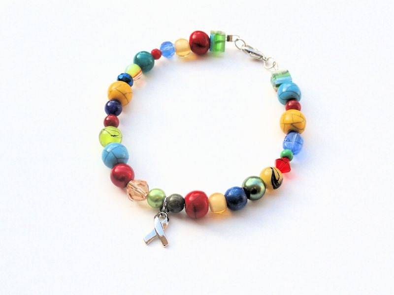 Autismus Bewusstsein Armband, Unterstützung Asd, Handgefertigtes Charm Handgemachter Schmuck, Band Armband von AccentsByCat