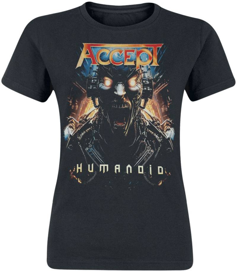 Accept T-Shirt - Humanoid - S bis XXL - für Damen - Größe XXL - schwarz  - EMP exklusives Merchandise! von Accept