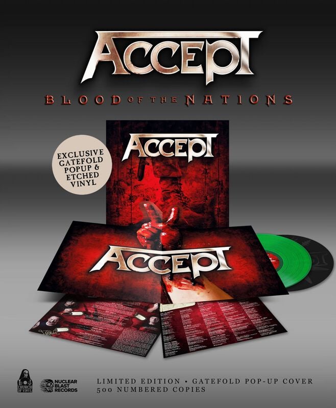 Blood of the nations von Accept - 2-LP (Coloured, Limited Edition, Re-Release, Standard) von Accept