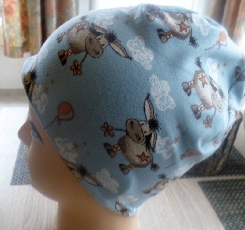 Winterbeanie "Süßes Eselchen Auf Wolke 7"/Für Jungs Und Mädchen Ku 49 - 53 cm von AccessoiresByMarja