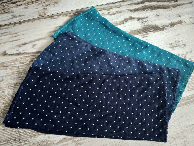 Armstulpen Stulpen Wendestulpen Handstulpen Baumwolle Gestreift Blau Petrol Streifen Gepunktet Punkte Pulswärmer Sommerstulpen Maritim von AccessoriDE