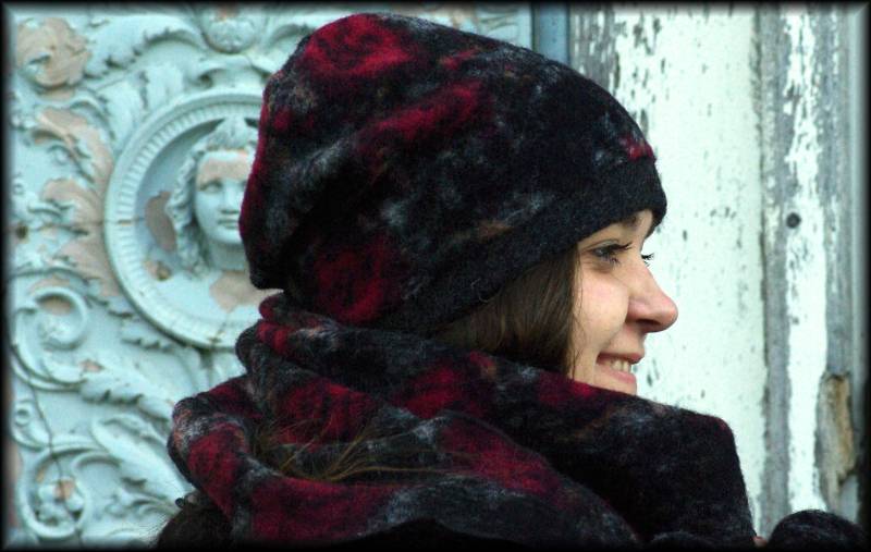 Mütze Wollmütze Wintermütze Walk Schwarz Grau Fuchsia Wolle Mütze Wollmütze Wintermütze Walk Schwarz Grau Fuchsia Wolle von AccessoriDE