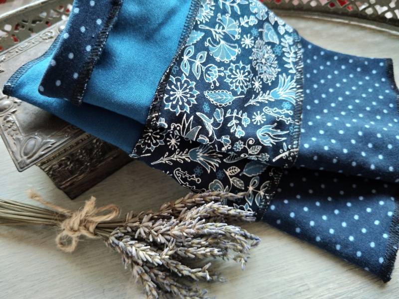 stulpen Armstulpen Handstulpen Wendestulpen Sommerstulpen Blau Gepunktet Geblümt Patchwork Baumwolle Pulswärmer Handwärmer von AccessoriDE