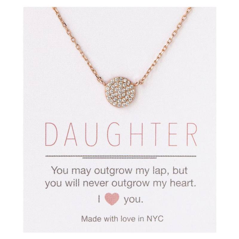 An Meine Tochter, Tochter Geschenk Von Mama, Papa An Rosegold Halskette, Geschenk, Halskette von AccessoriesAtelier