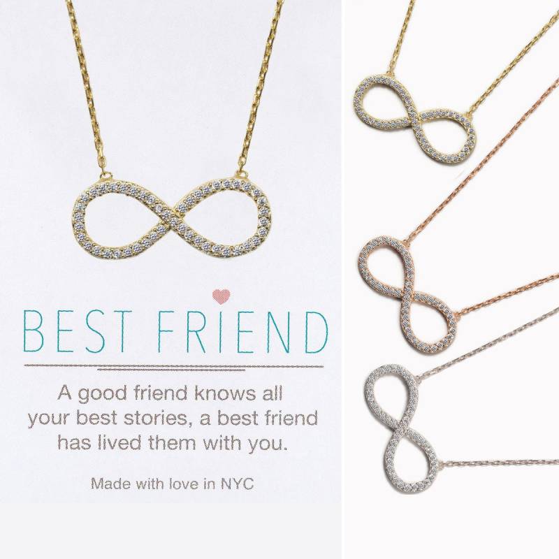 Bff Infinity Halskette, Geschenke Für Freunde, Bester Freund Geschenk, Beste Freunde Immer Schmuck, Bestie Geschenk von AccessoriesAtelier