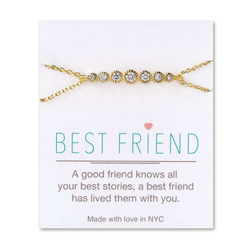Freundschaft Armband, Best Friend Freund Geschenk, Crystal Bar B204-13 von AccessoriesAtelier