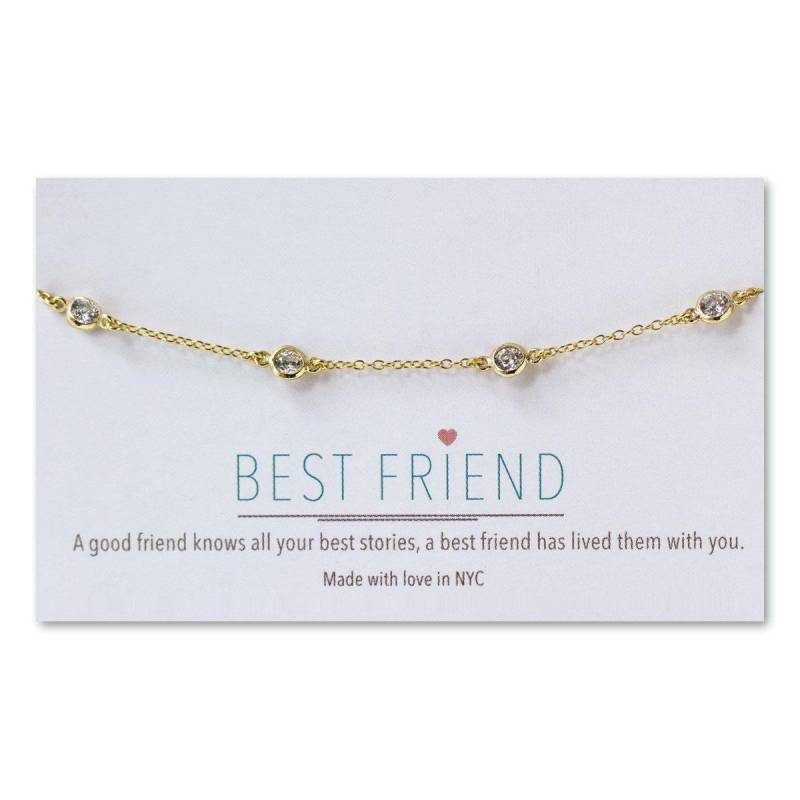 Geschenke Für Freunde, Best Friend Armband, Freundgeschenk, Kristallarmband, B181-13 von AccessoriesAtelier