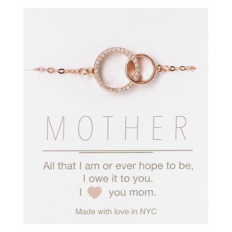 Halskette Für Mama, Geschenke Mutter-Tochter-Halskette, Ineinandergreifender Kreis-Schmuck von AccessoriesAtelier