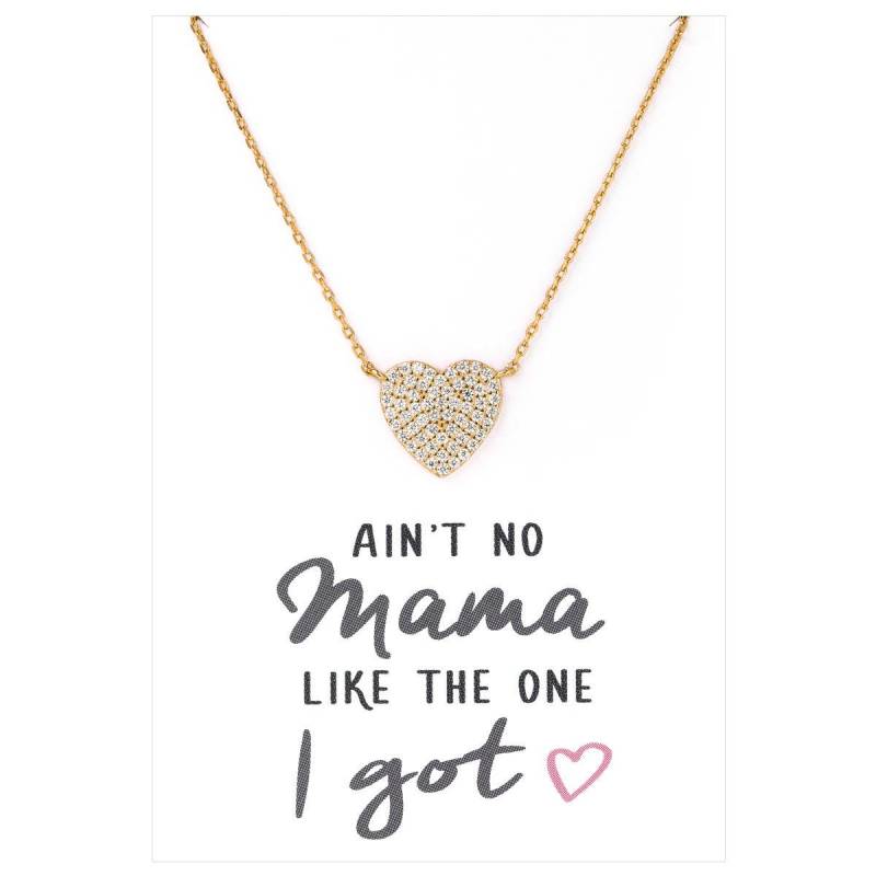 Herz Halskette Für Mama, Mutter Tochter Halskette, Geschenke Kristall N302-24 von AccessoriesAtelier