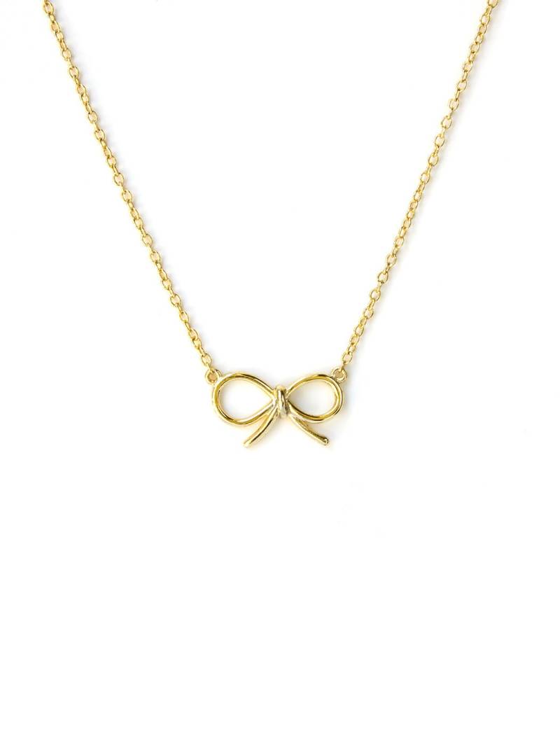 Kokette Halskette, Bogen Anhänger Minimalist N265 von AccessoriesAtelier